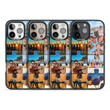 iPhone 16 Pro Max Personalised Jigsaw Photo Grid Black Impact Phone Case