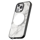 iPhone 16 Pro Max Personalised Classic Grey Marble Black Impact Phone Case