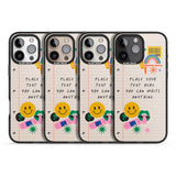 iPhone 16 Pro Max Personalised Nostalgia Sticker Mix #1 Black Impact Phone Case