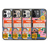 iPhone 16 Pro Max Personalised Nostalgia Sticker Mix #2 Black Impact Phone Case