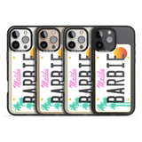 iPhone 16 Pro Max Personalised Malibu License Plate Black Impact Phone Case