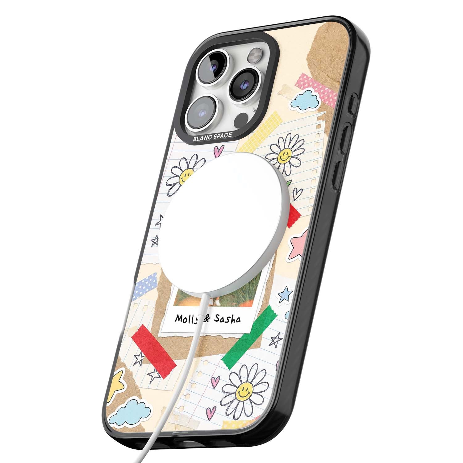 Scrapbook Photo coquette iPhone case | Black Impact Magsafe case for iPhone 16 Pro, iPhone 16 Pro Max