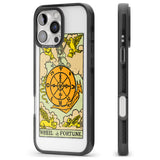 iPhone 16 Pro Max Personalised Wheel of Fortune Tarot Card - Colour Black Impact Phone Case