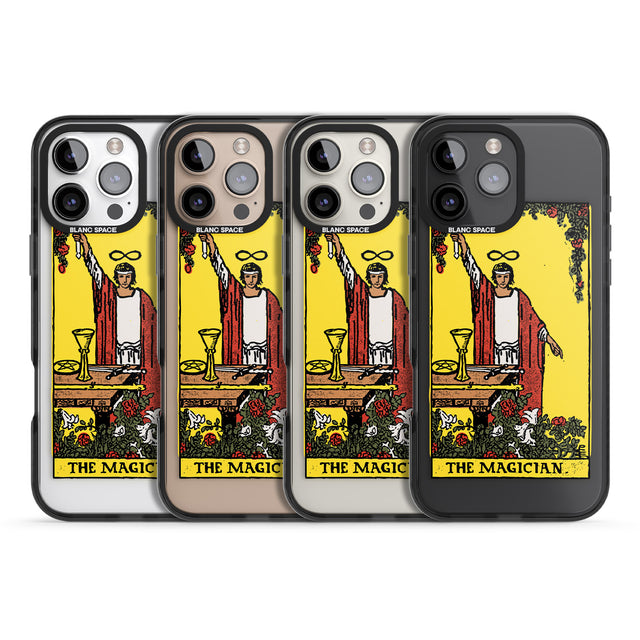 iPhone 16 Pro Max Personalised The Magician Tarot Card - Colour Black Impact Phone Case