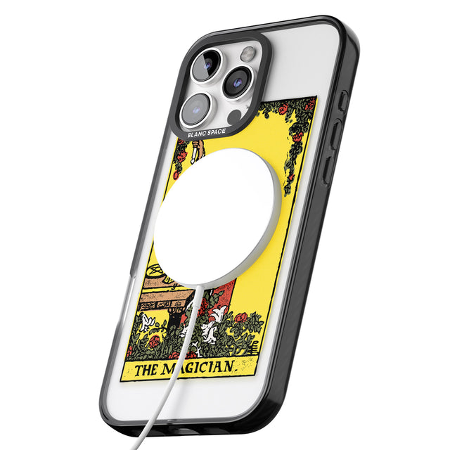 iPhone 16 Pro Max Personalised The Magician Tarot Card - Colour Black Impact Phone Case