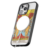 iPhone 16 Pro Max Personalised The Lovers Tarot Card - Colour Black Impact Phone Case