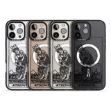 iPhone 16 Pro Max Personalised Strength Tarot Card - Transparent Black Impact Phone Case