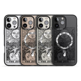 iPhone 16 Pro Max Personalised The Sun Tarot Card - Transparent Black Impact Phone Case