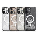 iPhone 16 Pro Max Personalised Strength Tarot Card - White Transparent Black Impact Phone Case