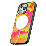 iPhone 16 Pro Max Neon Camo Black Impact Phone Case