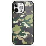 iPhone 16 Pro Max Green Camo Black Impact Phone Case