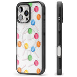 iPhone 16 Pro Max Lollipop Pattern Black Impact Phone Case