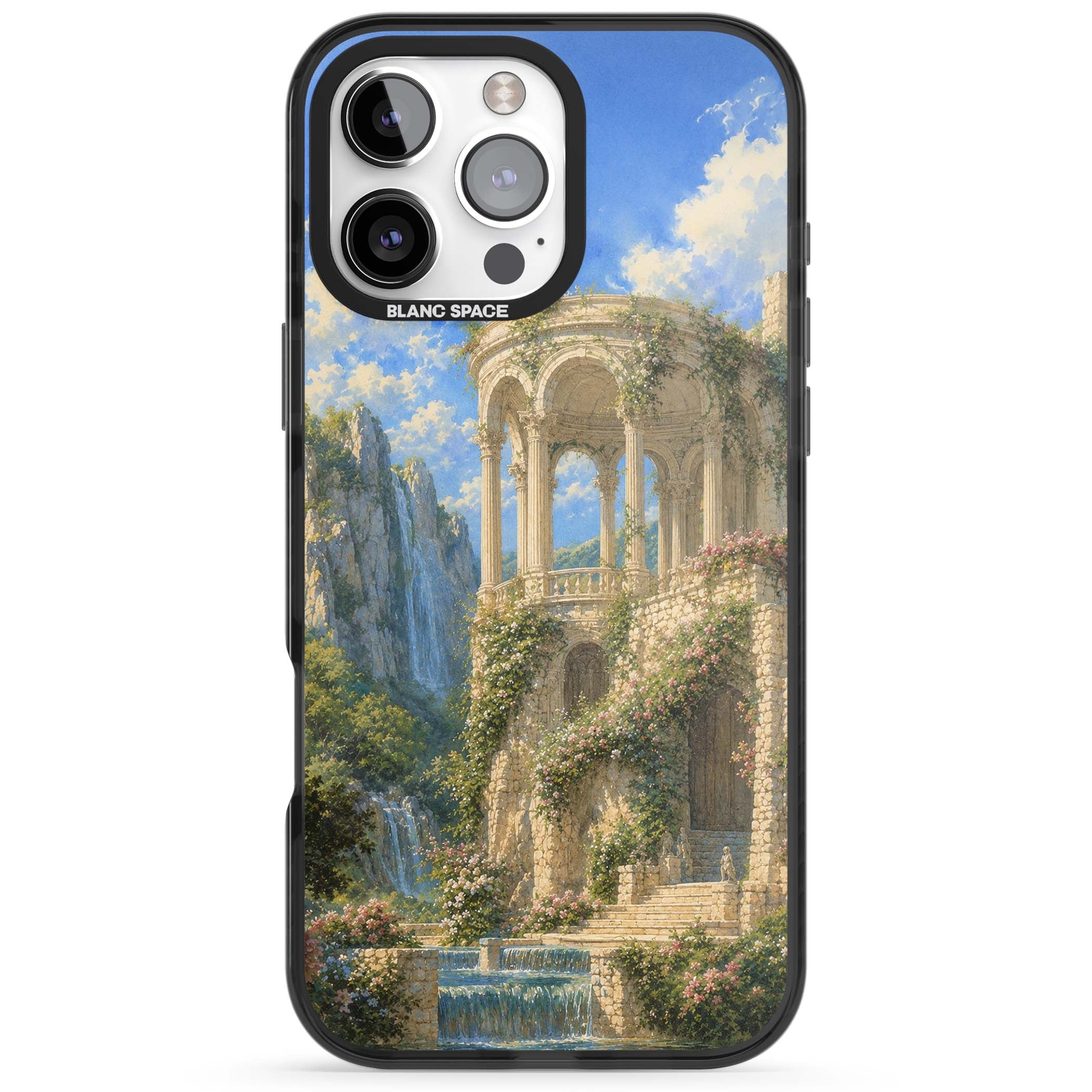 Palace Pavilion fairycore iPhone case | Black Impact Magsafe case for iPhone 16 Pro, iPhone 16 Pro Max