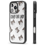 iPhone 16 Pro Max Crazy Cat Lady Black Impact Phone Case