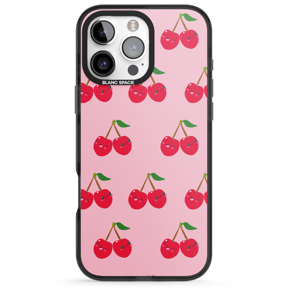 iPhone 16 Pro Max Cheeky Cherry Black Impact Phone Case