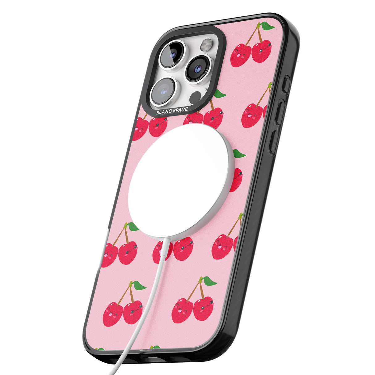 iPhone 16 Pro Max Cheeky Cherry Black Impact Phone Case