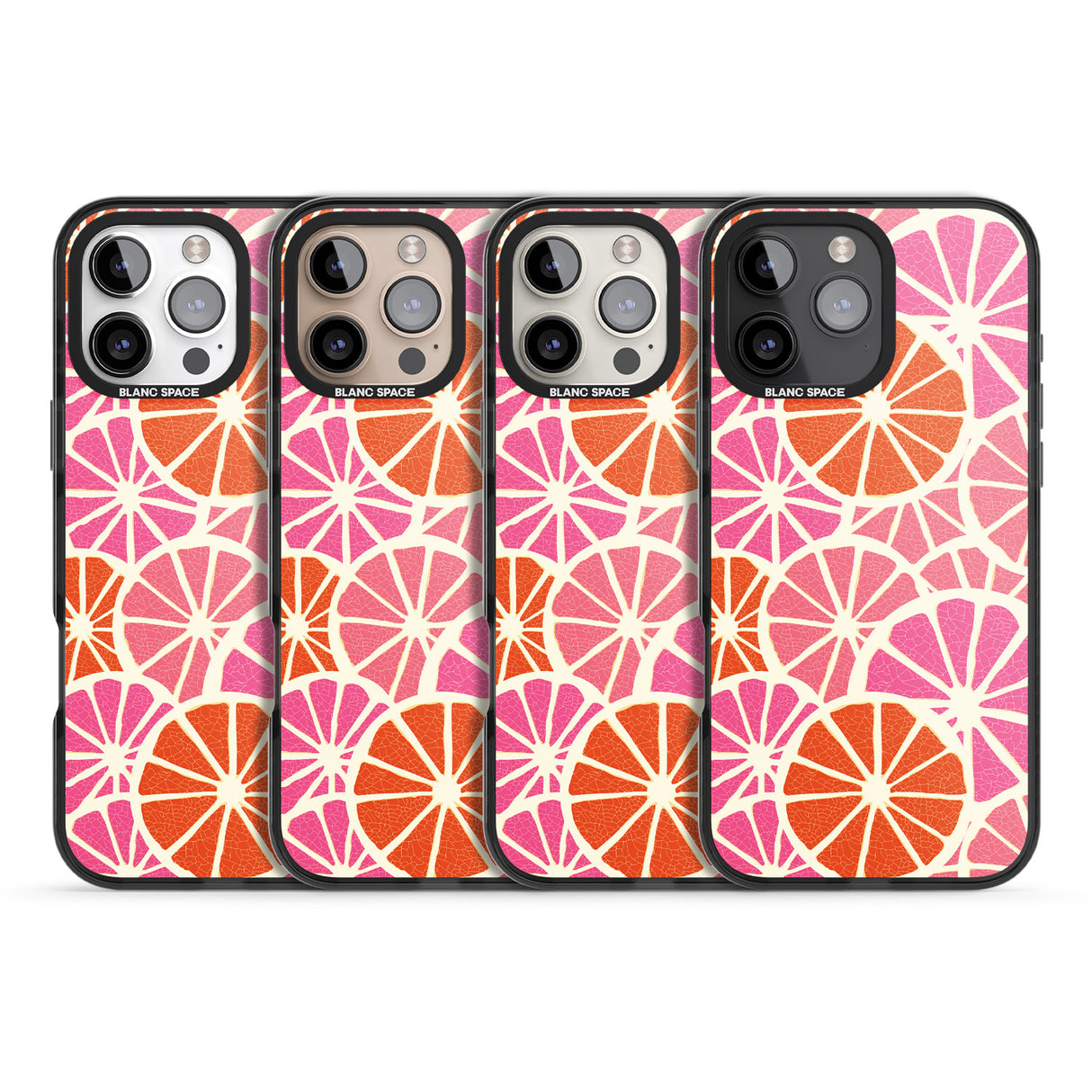 iPhone 16 Pro Max Citrus Slices Black Impact Phone Case