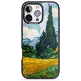 iPhone 16 Pro Max Wheat Field with Cypresses by Vincent Van Gogh Black Impact Phone Case