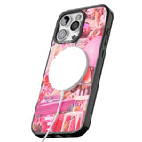 iPhone 16 Pro Max Vintage Collage: Pink Glamour Black Impact Phone Case