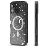 iPhone 16 Pro Max White Constellations Black Impact Phone Case