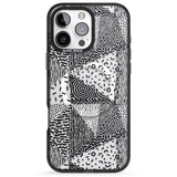 iPhone 16 Pro Max Pattern Mashup (Black) Black Impact Phone Case