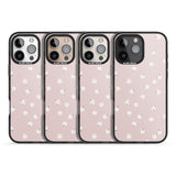 iPhone 16 Pro Max Painted Daises on Pink Black Impact Phone Case