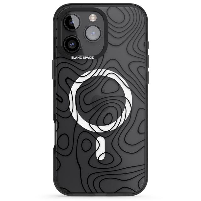 iPhone 16 Pro Max Damascus Steel Black Impact Phone Case