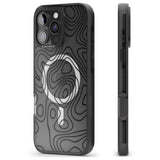 iPhone 16 Pro Max Damascus Steel Black Impact Phone Case