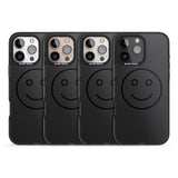 iPhone 16 Pro Max Dark Smiley Face Black Impact Phone Case