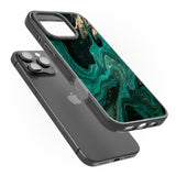 iPhone 16 Pro Max Emerald Lagoon Black Impact Phone Case