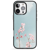 iPhone 16 Pro Max Blossom Flower Sky Black Impact Phone Case