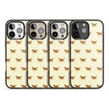 iPhone 16 Pro Max Golden Retriever Dog Pattern Black Impact Phone Case