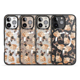 iPhone 16 Pro Max French Bulldog Watercolour Dog Pattern Black Impact Phone Case