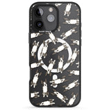 iPhone 16 Pro Max Boston Terrier Watercolour Dog Pattern Black Impact Phone Case