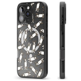 iPhone 16 Pro Max Boston Terrier Watercolour Dog Pattern Black Impact Phone Case