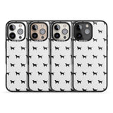 iPhone 16 Pro Max Black Labrador Dog Pattern Black Impact Phone Case