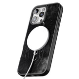 iPhone 16 Pro Max Moon Phases and Hands Black Impact Phone Case