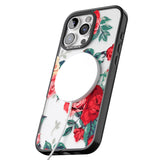 iPhone 16 Pro Max Rose Pattern Black Impact Phone Case