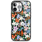 iPhone 16 Pro Max Springtime Meadow: Solid Black Impact Phone Case