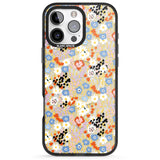 iPhone 16 Pro Max Busy Floral Mix: Transparent Black Impact Phone Case