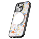 iPhone 16 Pro Max Small Flower Mix: Transparent Black Impact Phone Case