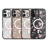 iPhone 16 Pro Max Pink & Purple Flower Mix: Clear Black Impact Phone Case