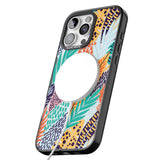 iPhone 16 Pro Max Colourful Leaves Mixture Black Impact Phone Case