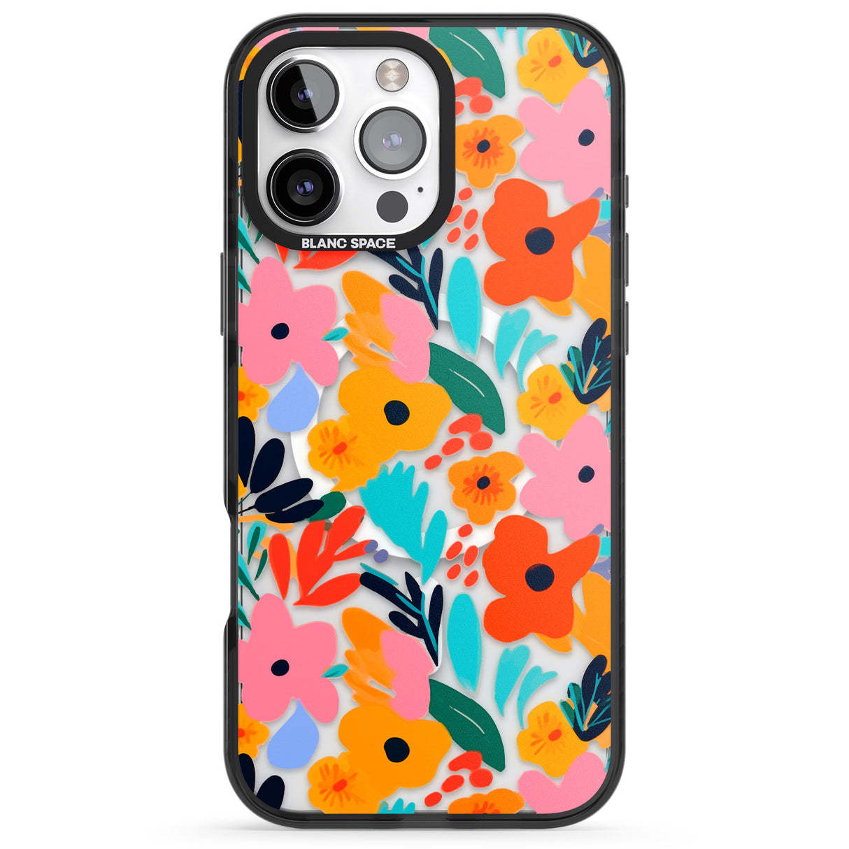 iPhone 16 Pro Max Floral Fiesta Black Impact Phone Case