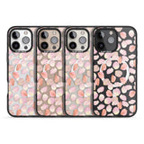 iPhone 16 Pro Max Pink Petals Transparent Design Black Impact Phone Case