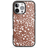 iPhone 16 Pro Max Wildflower Cluster on Terracotta Black Impact Phone Case