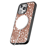 iPhone 16 Pro Max Wildflower Cluster on Terracotta Black Impact Phone Case