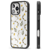 iPhone 16 Pro Max Long Stemmed Wildflowers - Dried Flower-Inspired Black Impact Phone Case