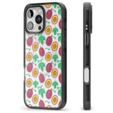 iPhone 16 Pro Max Passion Fruit Pattern Black Impact Phone Case