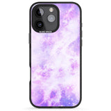 iPhone 16 Pro Max Purple Galaxy Pattern Design Black Impact Phone Case